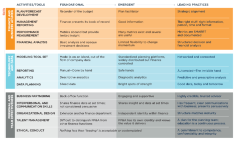 Figure 3: The Financial Planning & Analysis Maturity Model